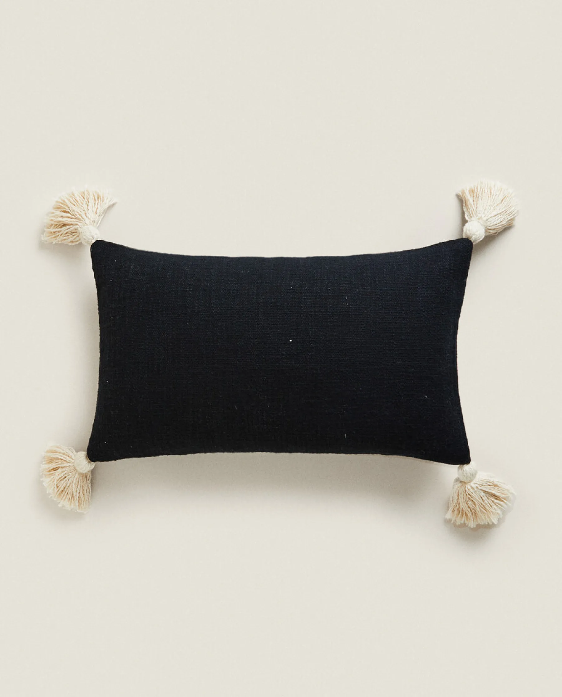 ZARA Home Throw Pillow Cover With Tassels
