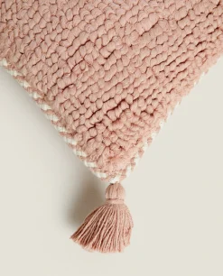 ZARA Home Throw Pillow Cover With Tassels
