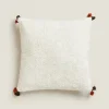 ZARA Home Throw Pillow Cover With Tassels