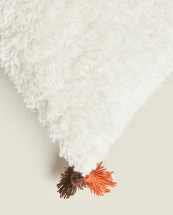 ZARA Home Throw Pillow Cover With Tassels