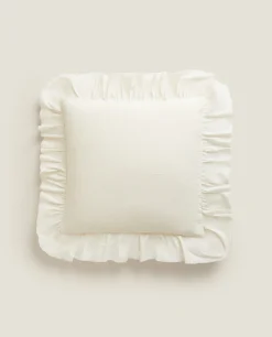 ZARA Home Throw Pillow With Ruffle Trim