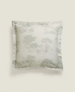 ZARA Home Toile De Jouy Pillowcase