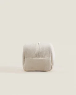 ZARA Home Toiletry Bag With Leather Detail