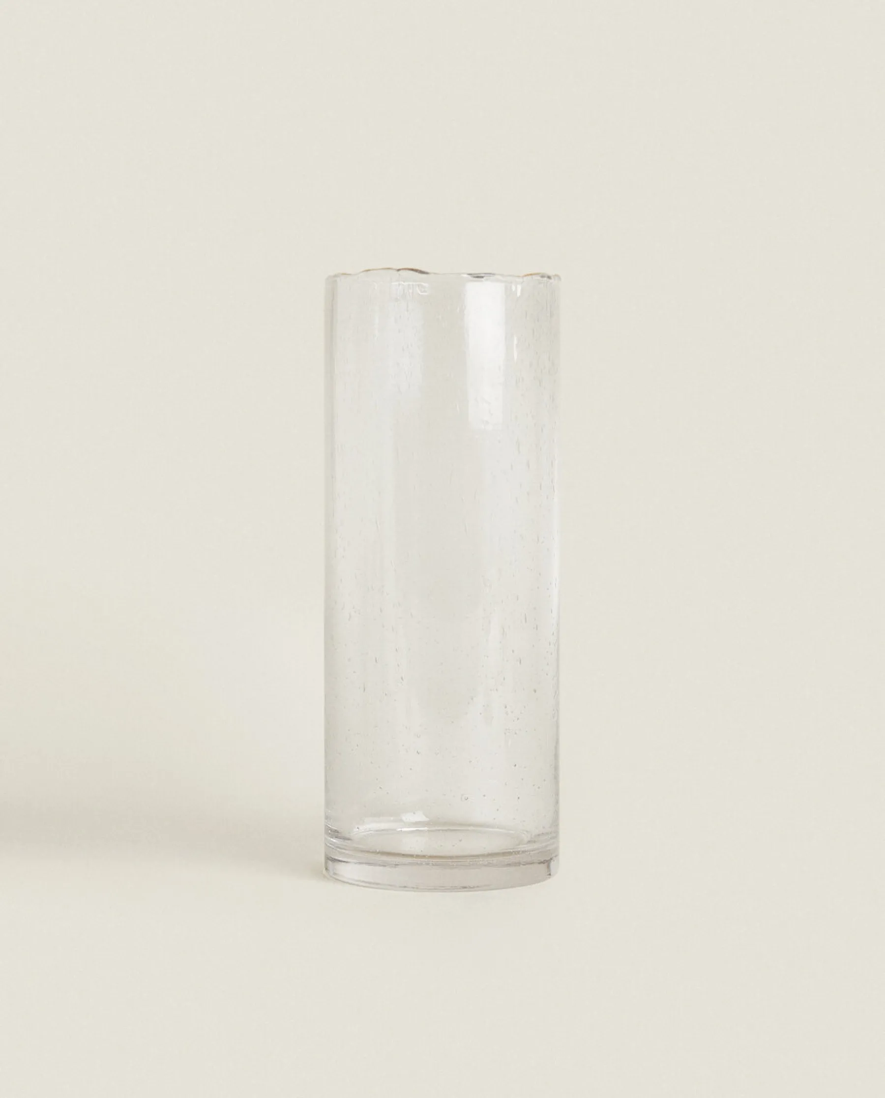 ZARA Home Vase With Gold Rim