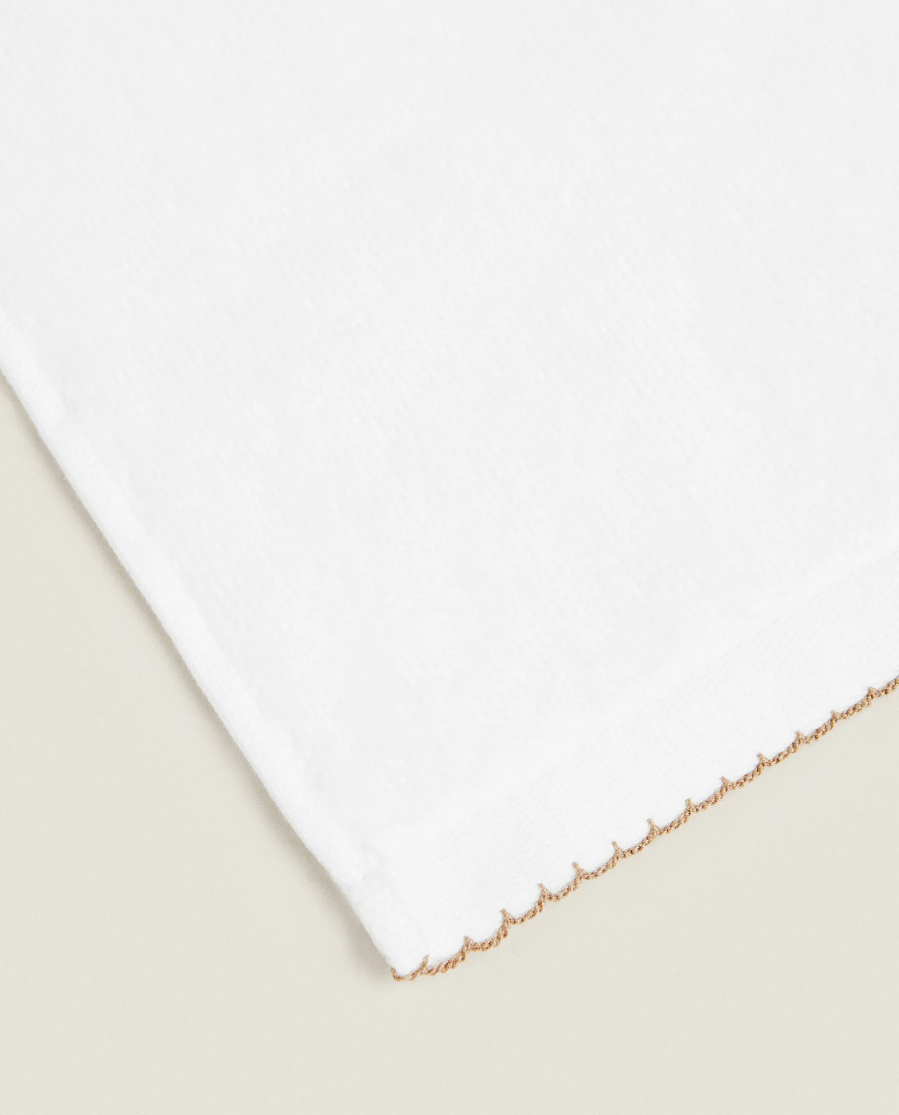 ZARA Home Velour Towel With Trim Detail