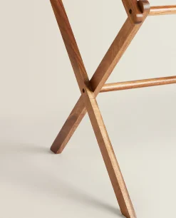 ZARA Home Vertical Folding Wooden Clothes Horse