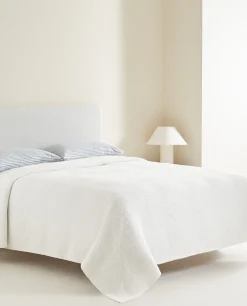 ZARA Home Waffle Knit Bedspread