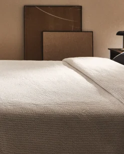 ZARA Home Waffle Knit Bedspread