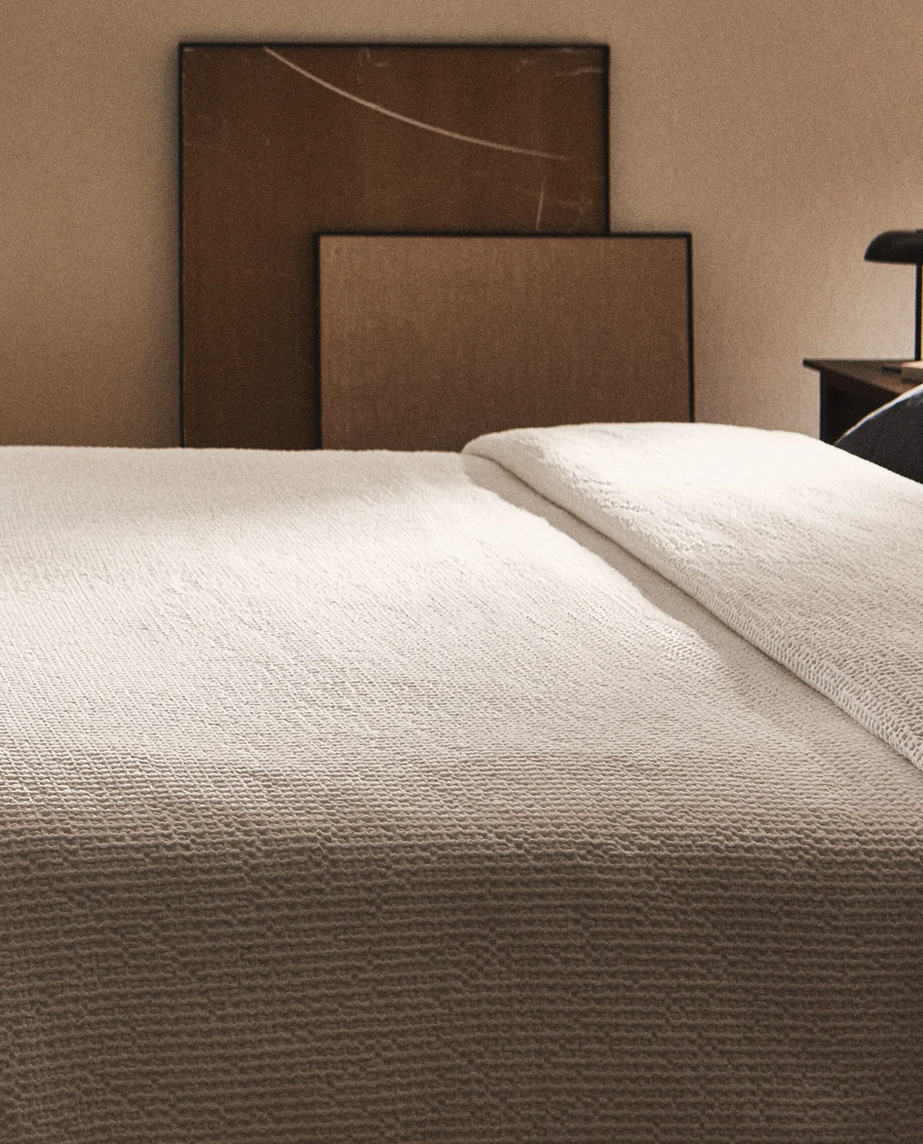 ZARA Home Waffle Knit Bedspread