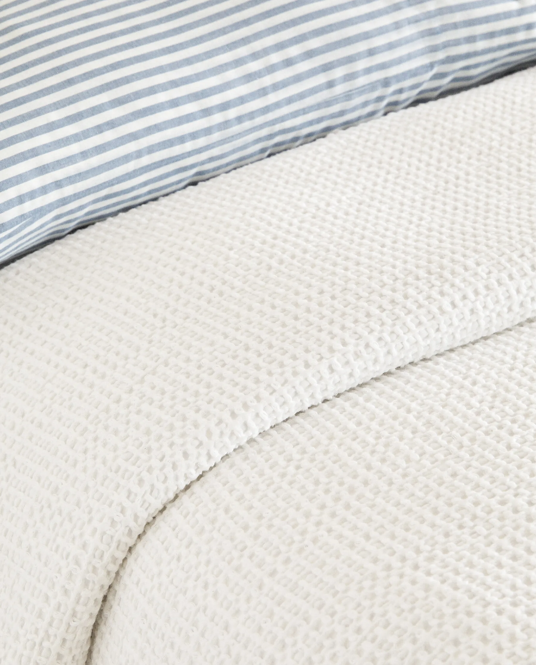 ZARA Home Waffle Knit Bedspread