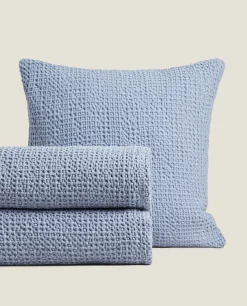 ZARA Home Waffle Knit Bedspread
