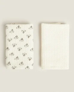 ZARA Home Waffle Multipurpose Kitchen Towel (Pack Of 2)