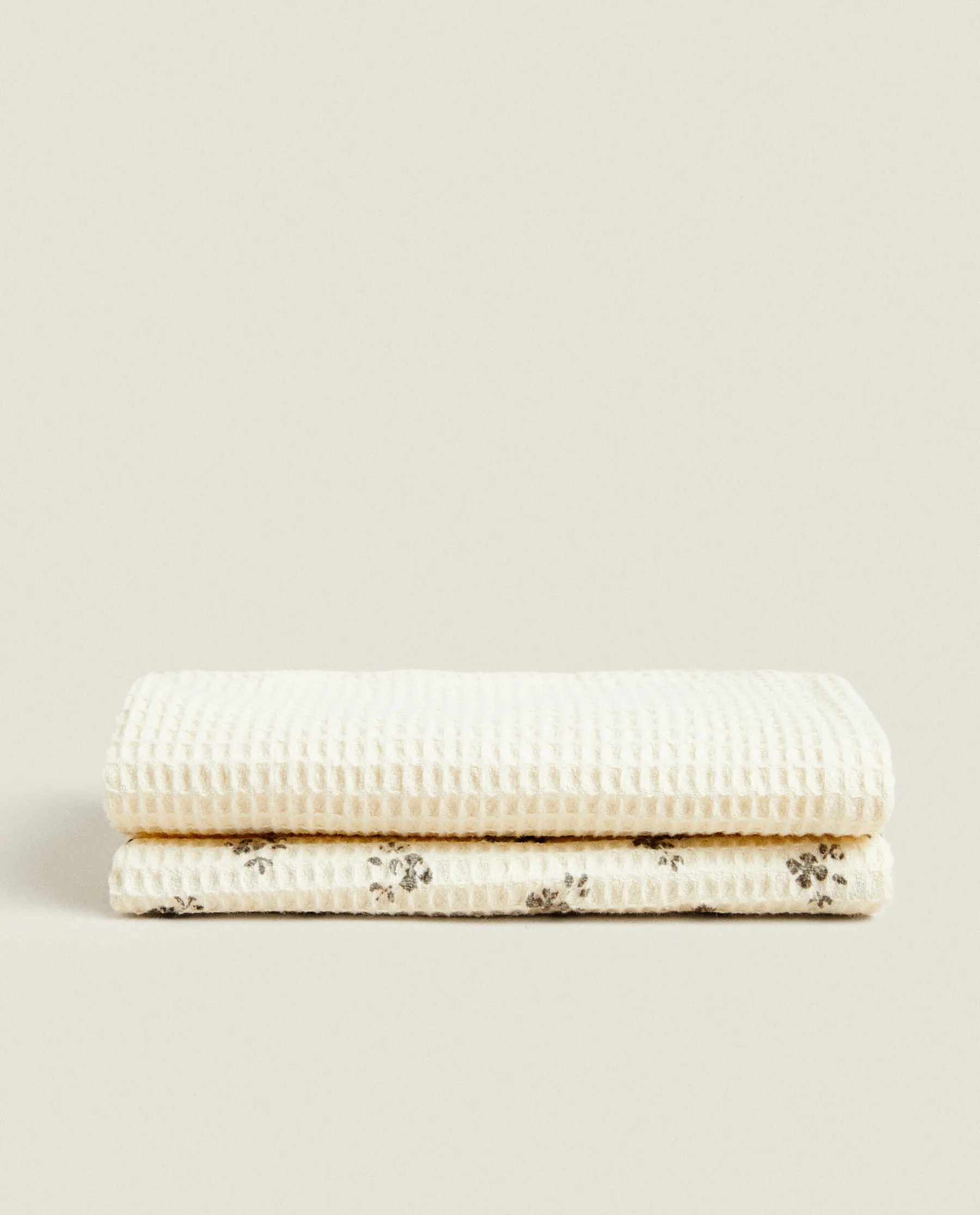 ZARA Home Waffle Multipurpose Kitchen Towel (Pack Of 2)