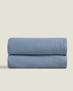 ZARA Home Waffle Texture Cotton Bedspread