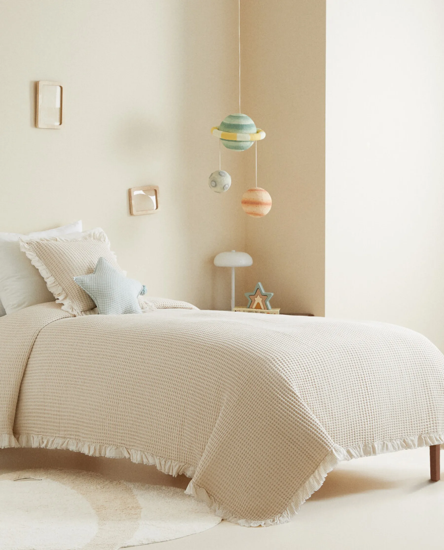 ZARA Home Waffle Texture Cotton Bedspread