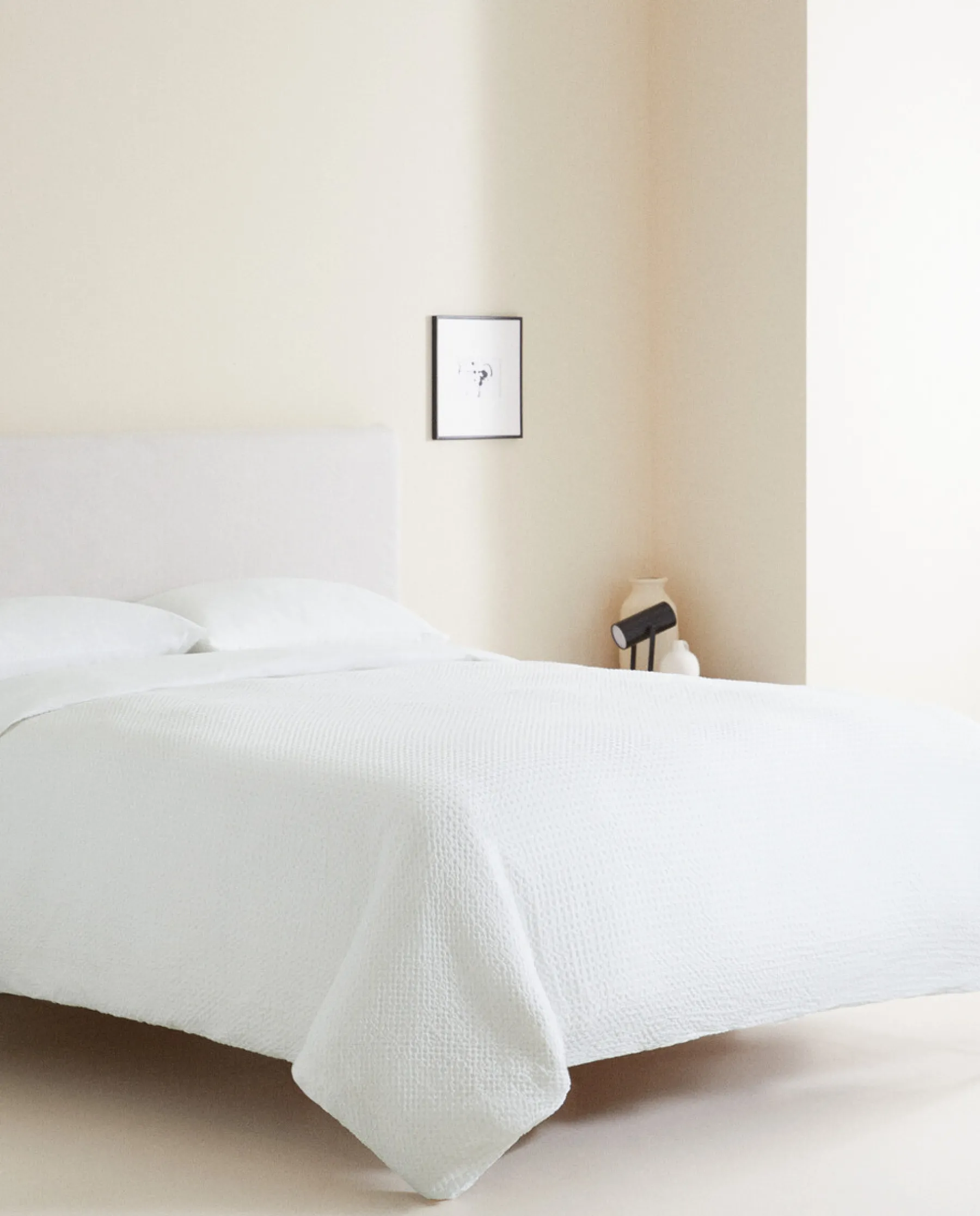 ZARA Home Waffle-Knit Duvet Cover