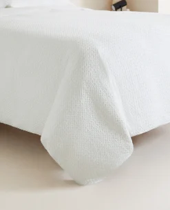 ZARA Home Waffle-Knit Duvet Cover
