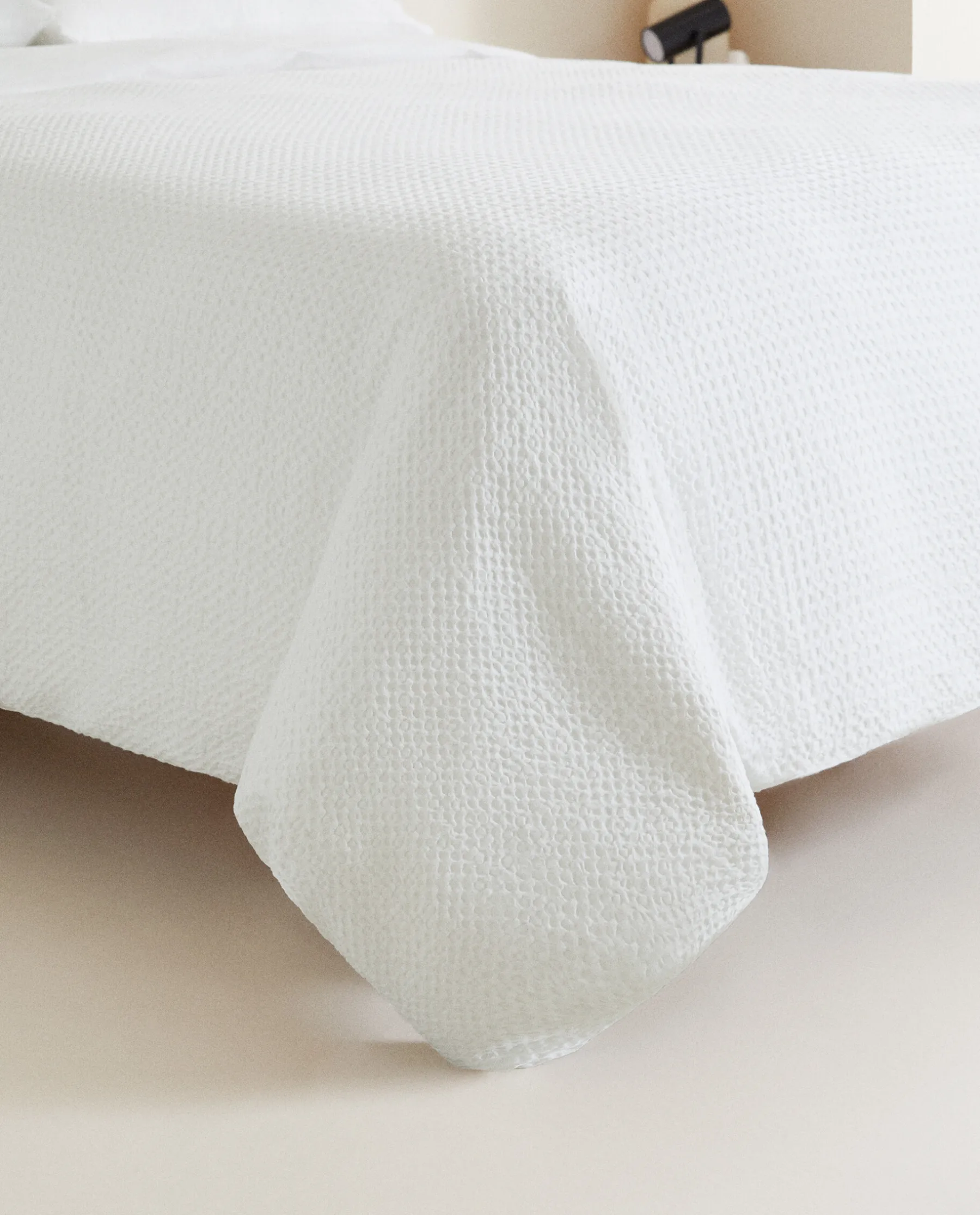 ZARA Home Waffle-Knit Duvet Cover