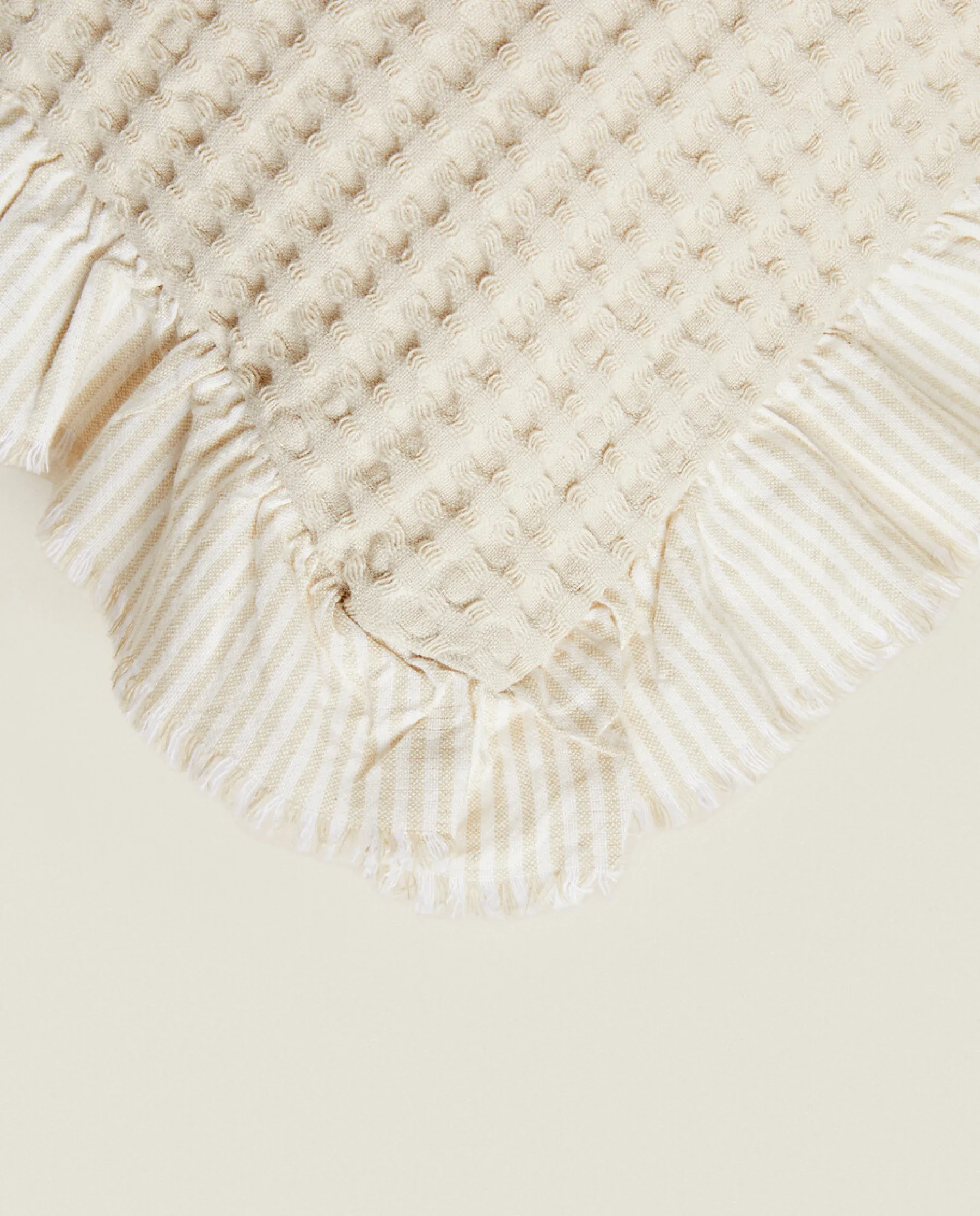 ZARA Home Waffle-Knit Throw Pillow Cover
