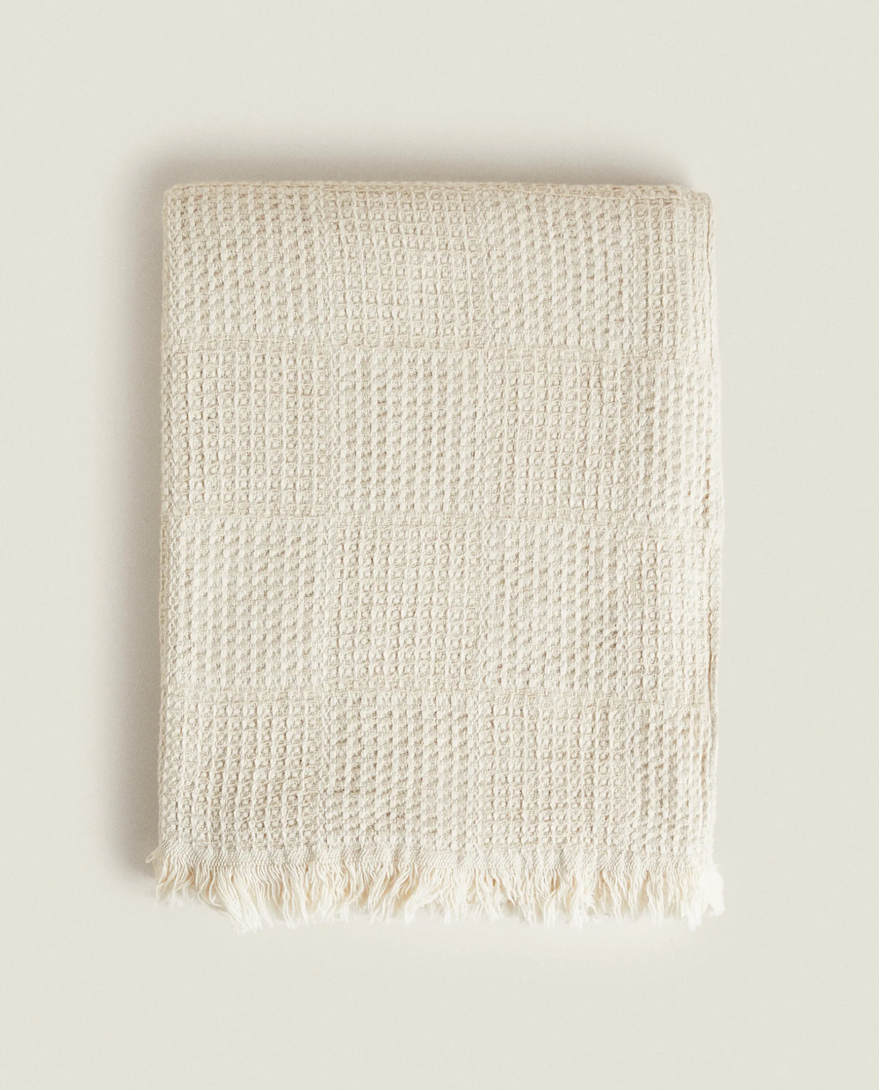 ZARA Home Waffle-Texture Blanket
