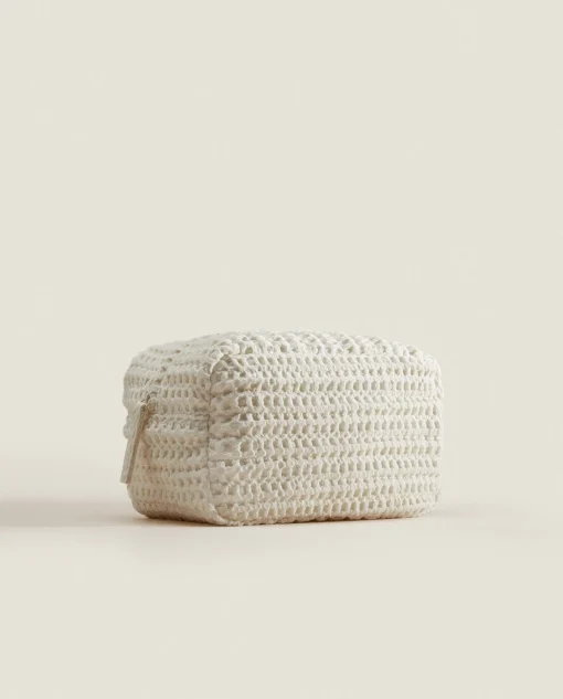 ZARA Home Waffle-Texture Fabric Toiletry Bag