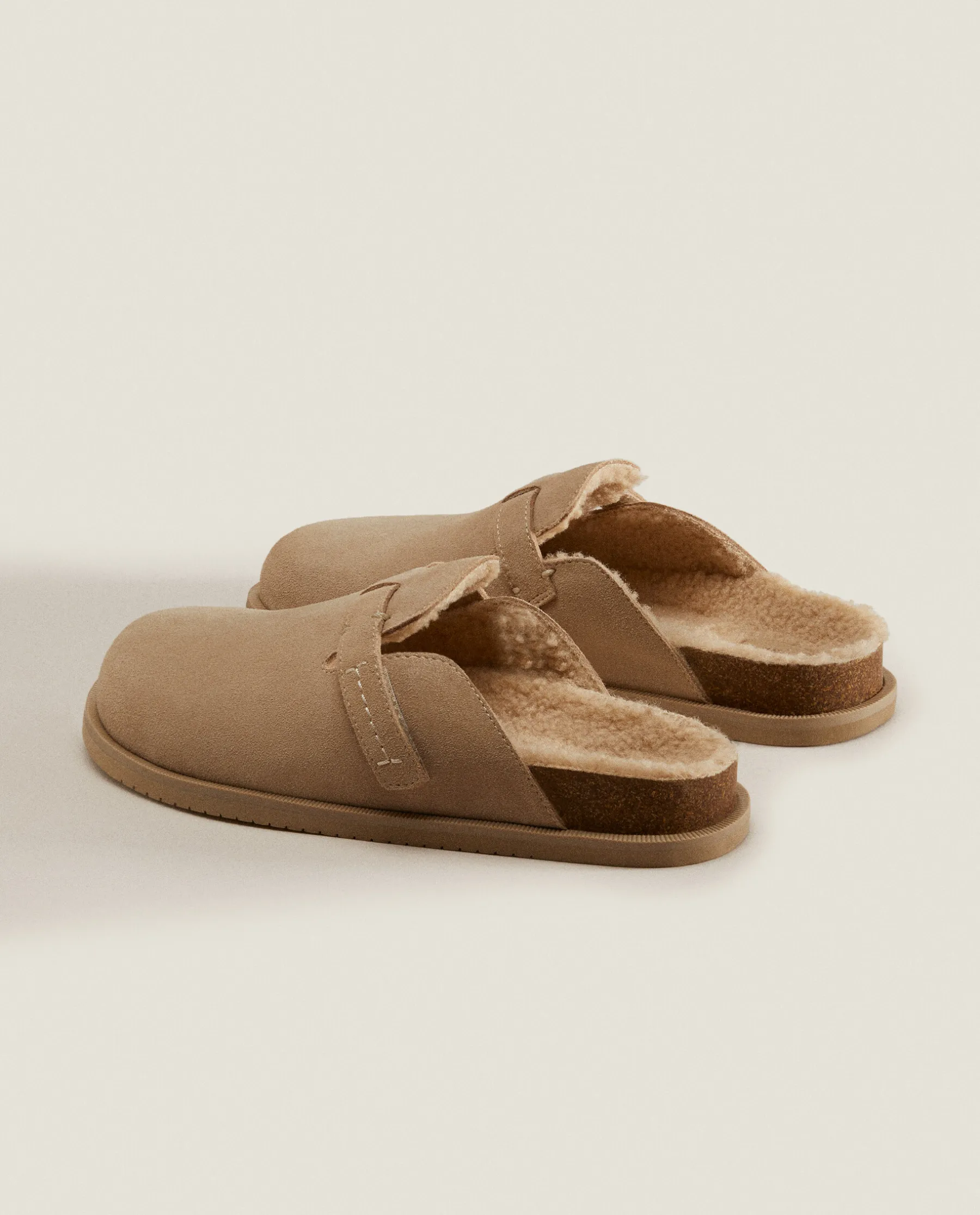 ZARA Home Warm Leather Clogs