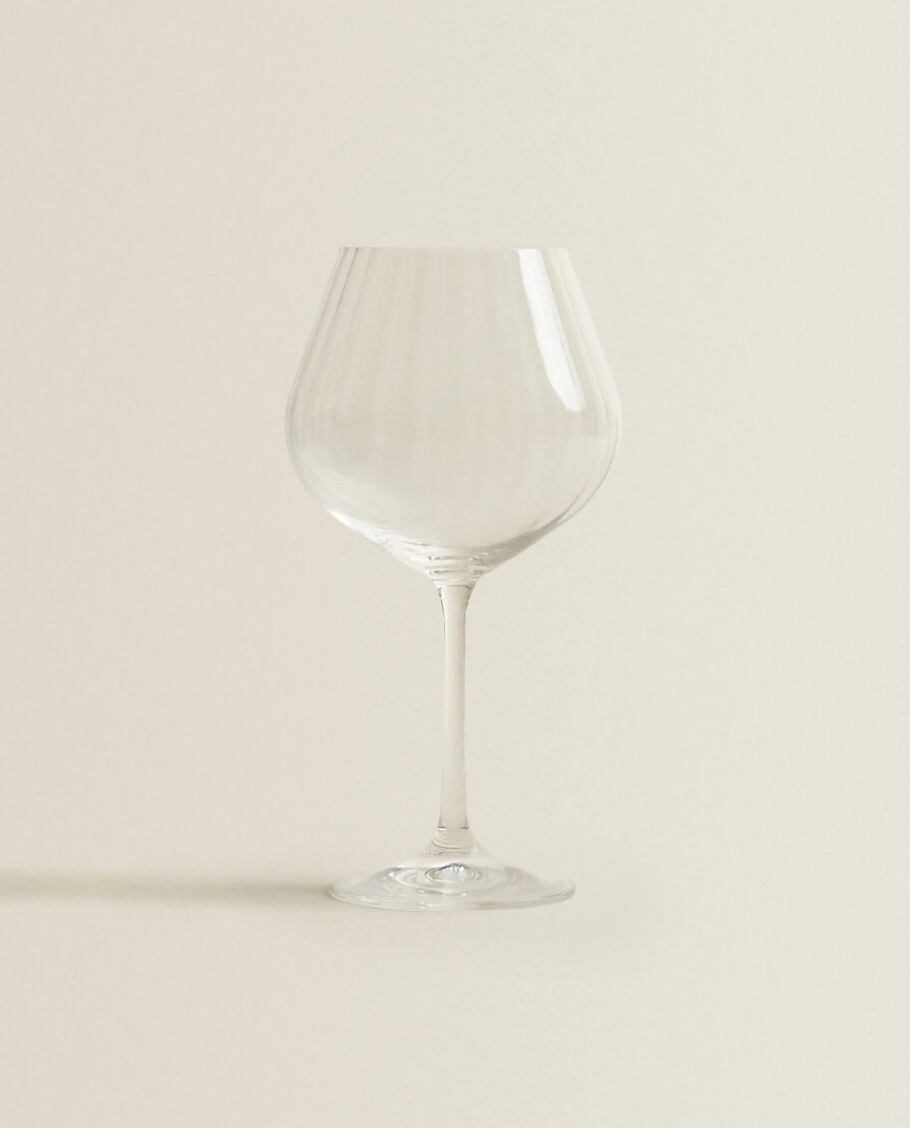 ZARA Home Wavy-Effect Bohemia Crystal Wine Glass