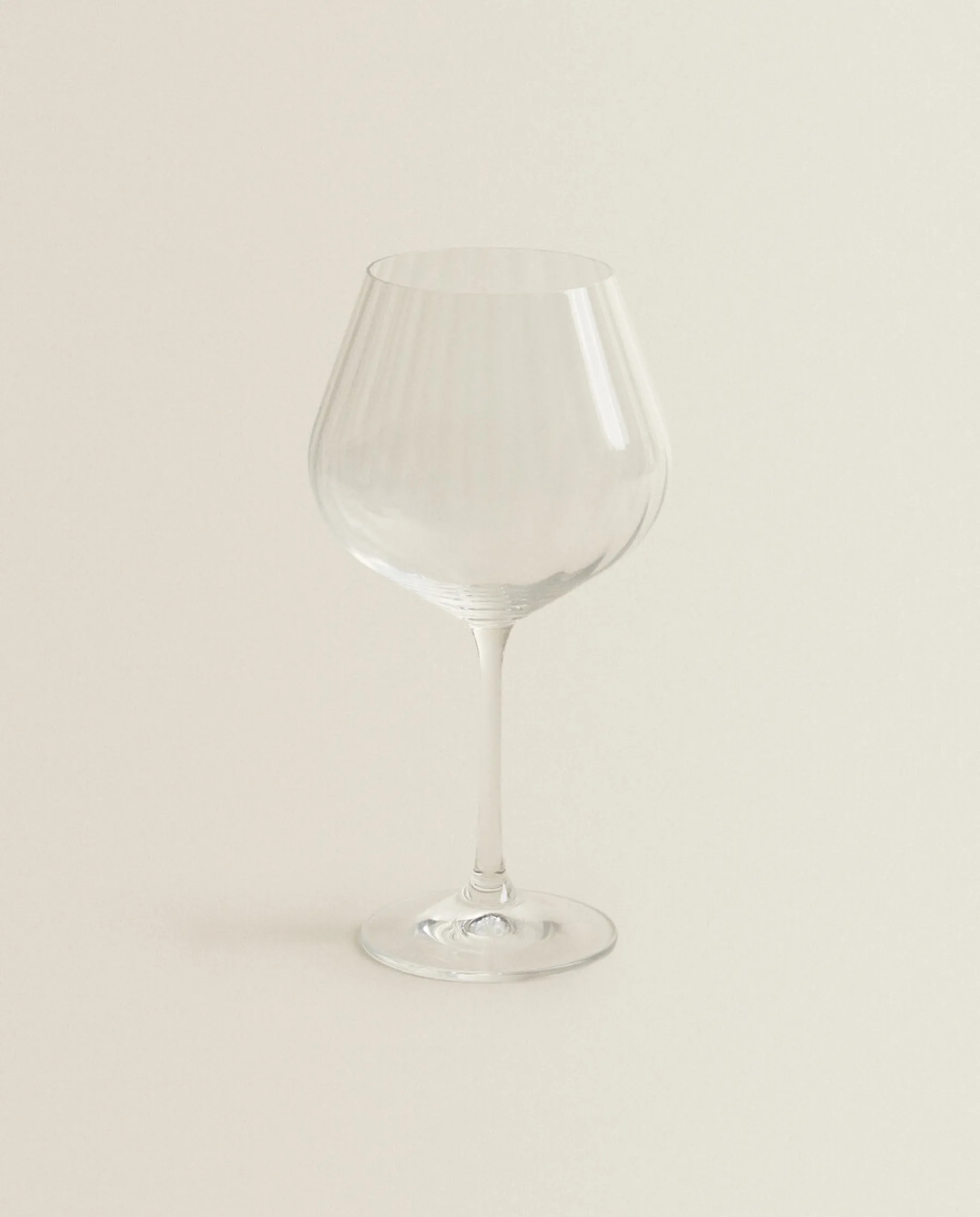 ZARA Home Wavy-Effect Bohemia Crystal Wine Glass