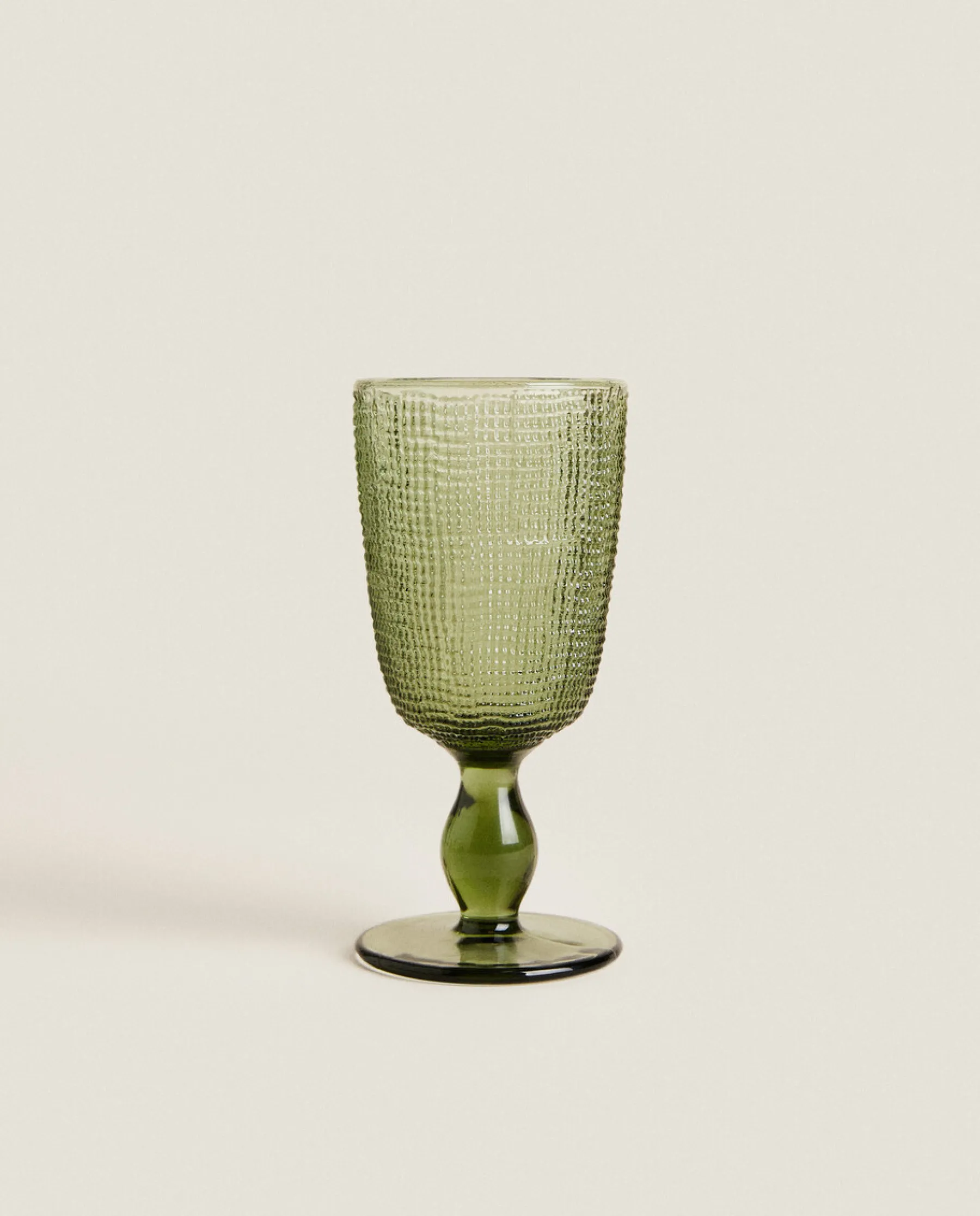 ZARA Home Wine Glass With Raised Design