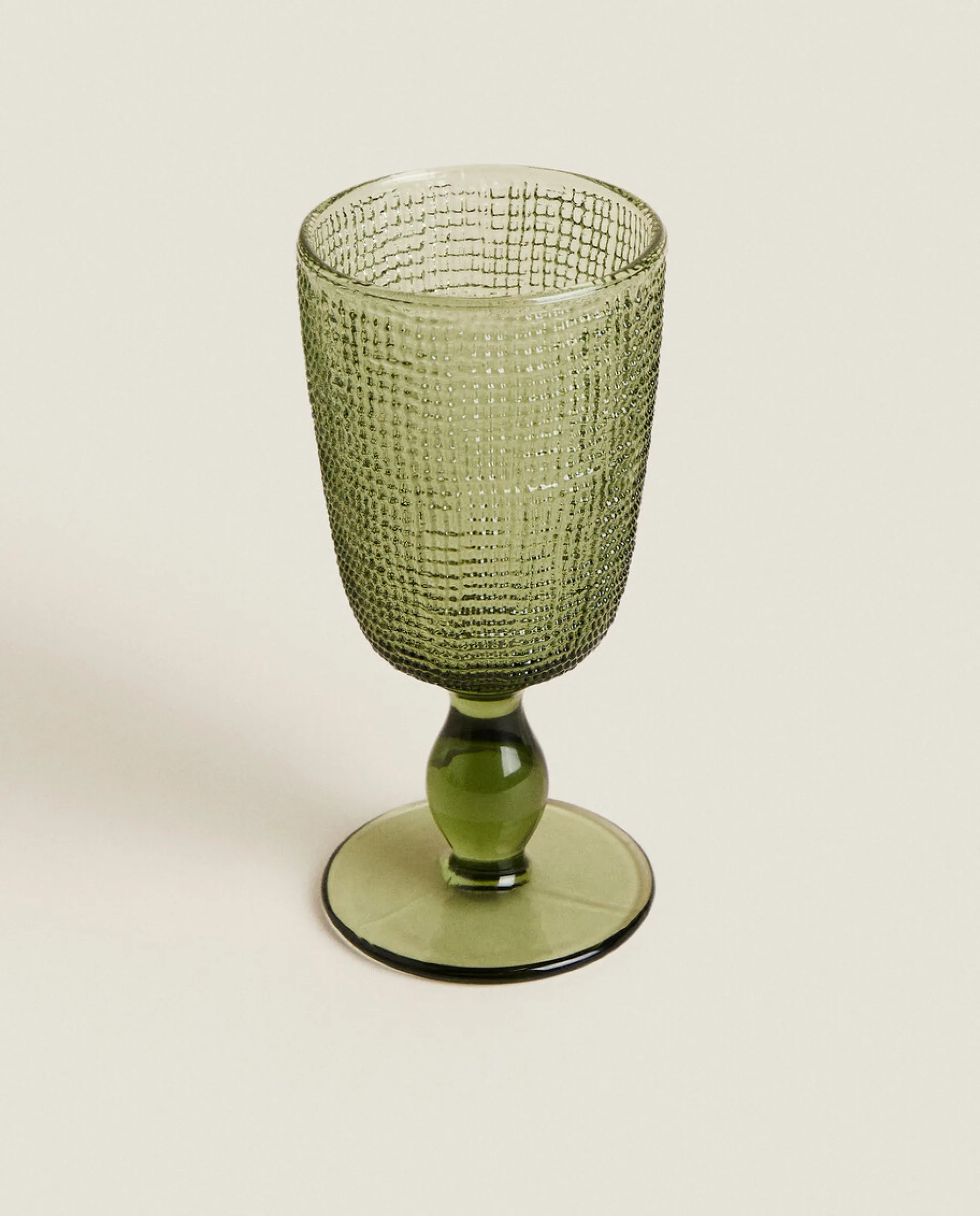 ZARA Home Wine Glass With Raised Design