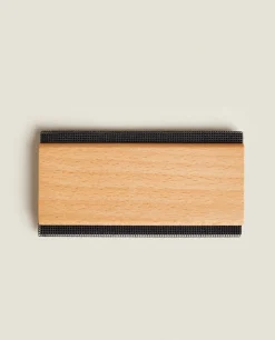ZARA Home Wood And Metal Cashmere Brush