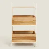 ZARA Home Wood And Metal Storage Cart