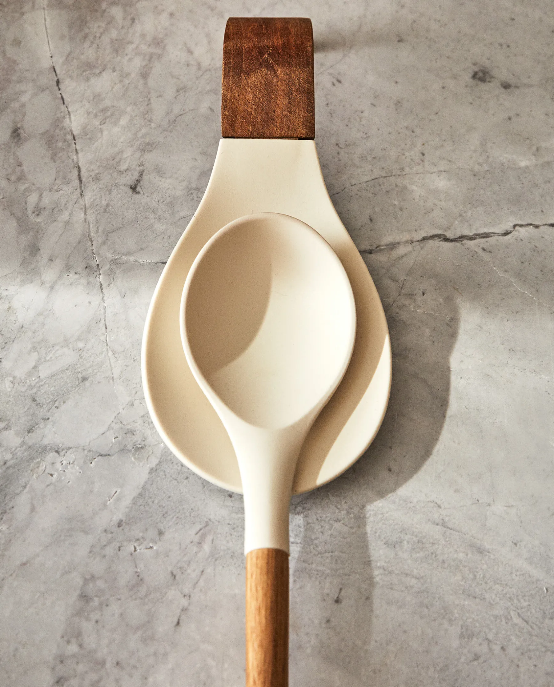 ZARA Home Wood And Silicone Spoon Rest