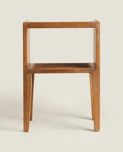 ZARA Home Wooden Bedside Table