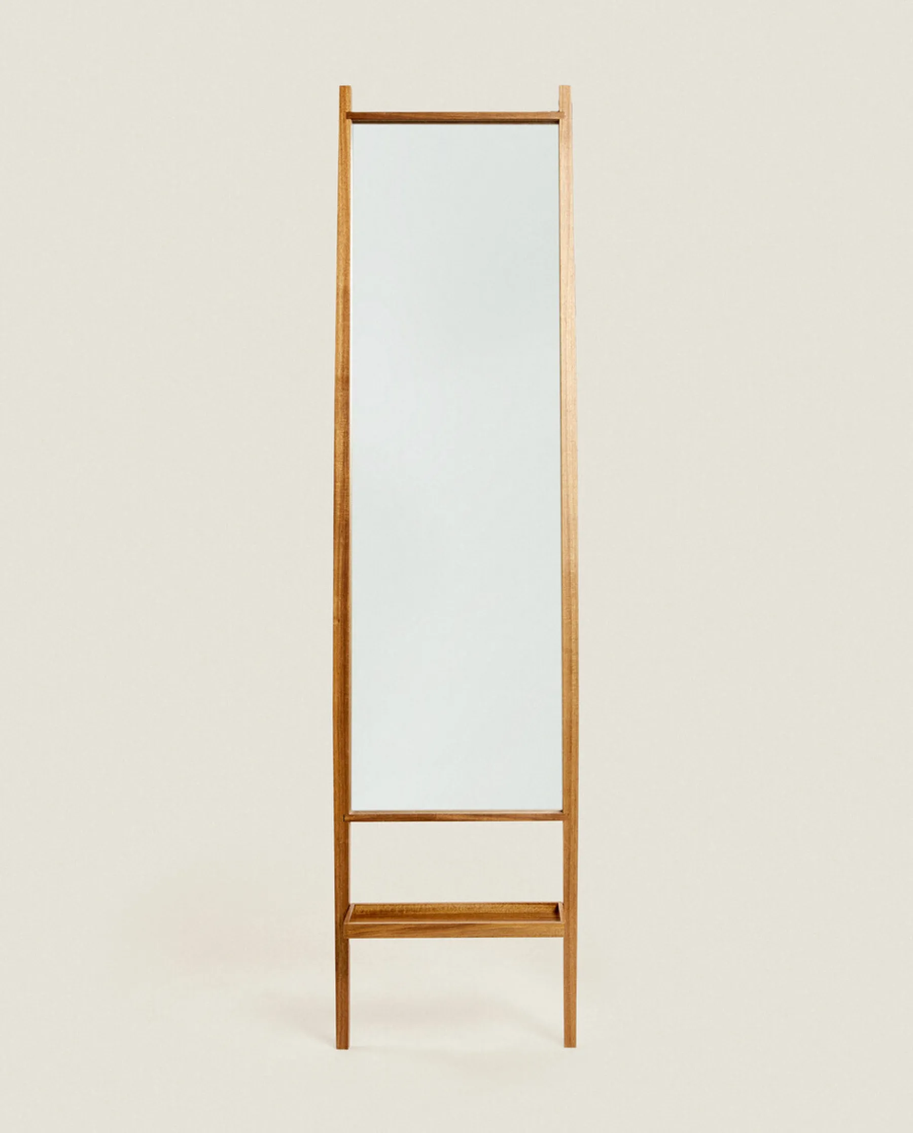 ZARA Home Wooden Full Length Mirror With Stand