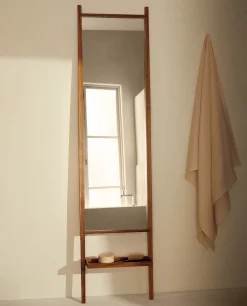 ZARA Home Wooden Full Length Mirror With Stand