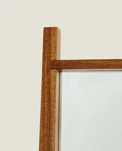 ZARA Home Wooden Full Length Mirror With Stand