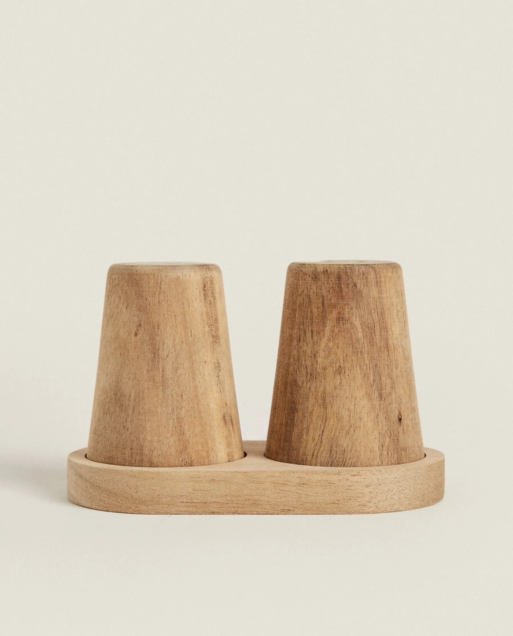 ZARA Home Wooden Salt And Pepper Shaker Set