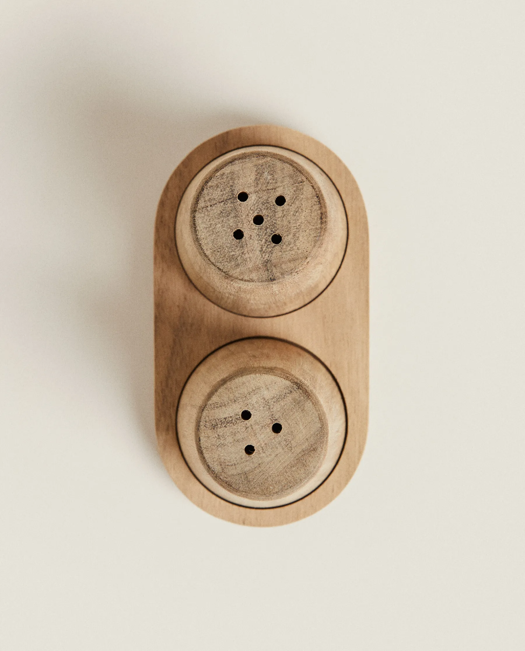 ZARA Home Wooden Salt And Pepper Shaker Set