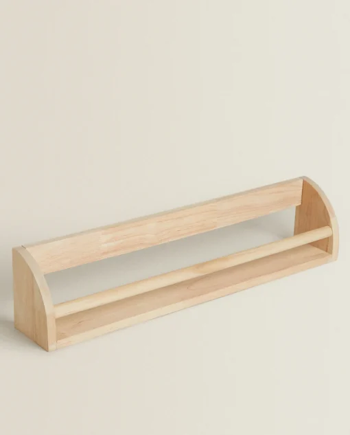 ZARA Home Wooden Shelf With Front Bar