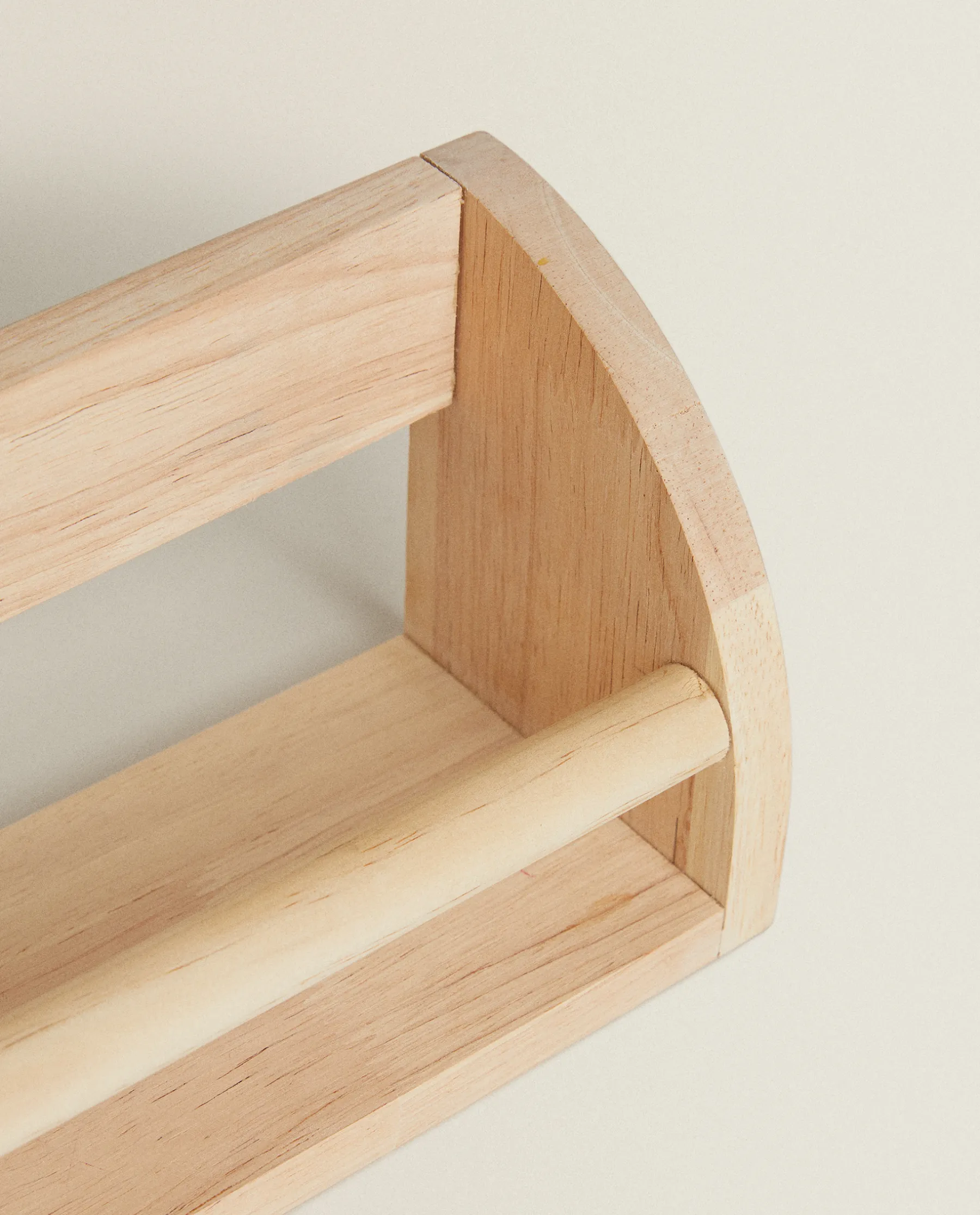 ZARA Home Wooden Shelf With Front Bar
