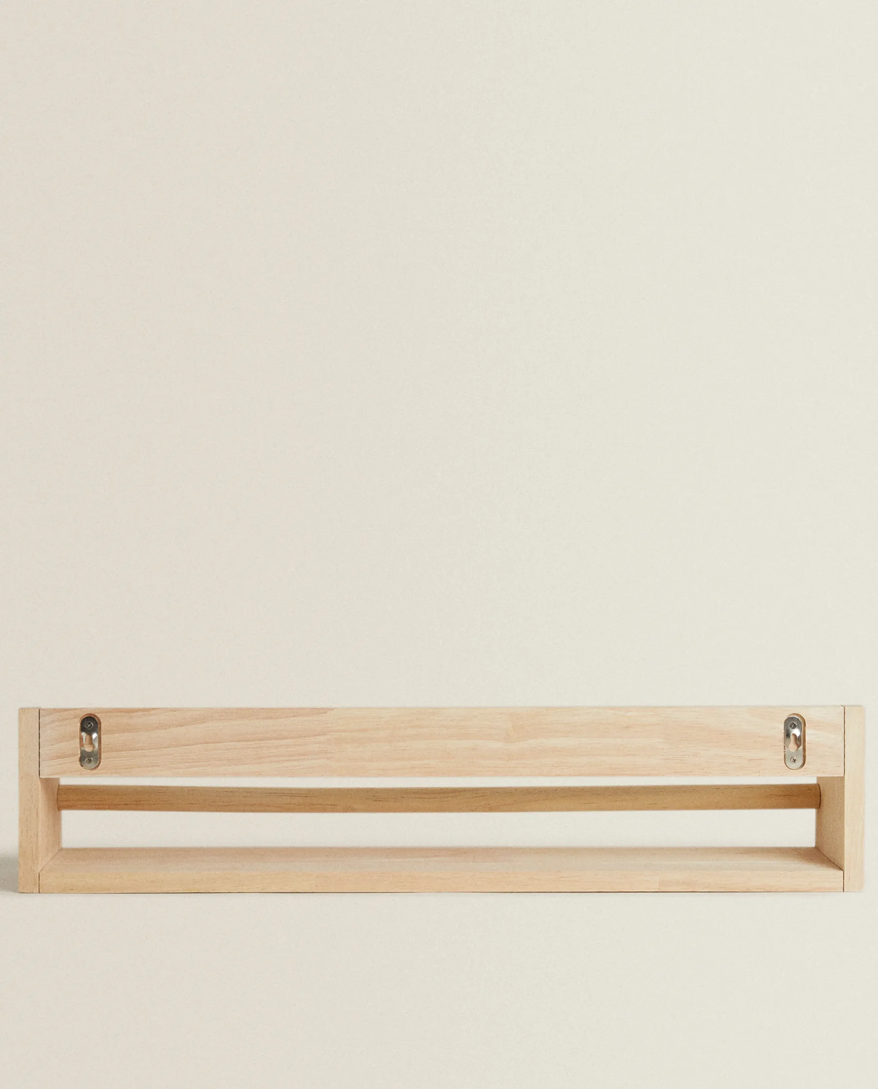 ZARA Home Wooden Shelf With Front Bar