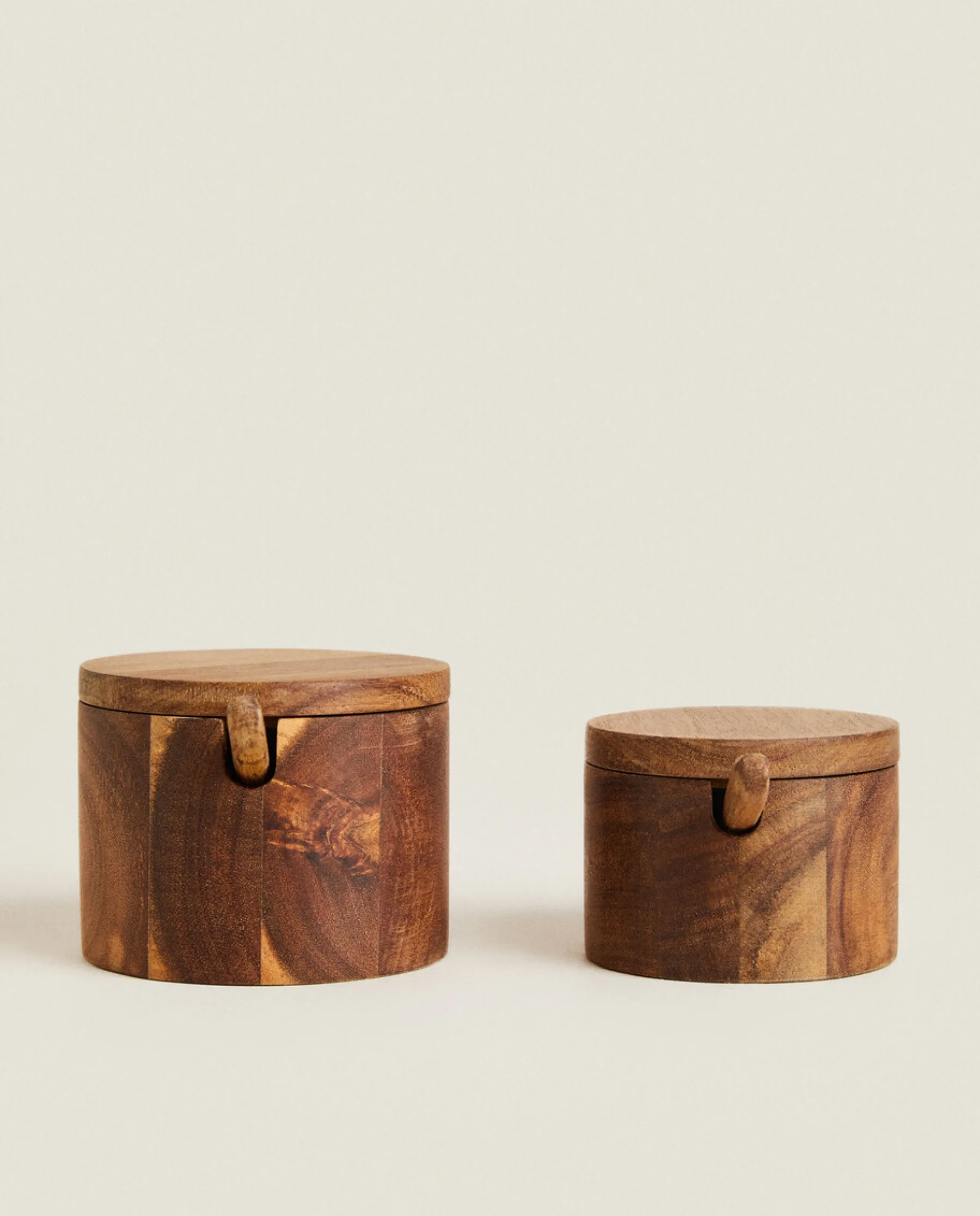ZARA Home Wooden Sugar Bowl