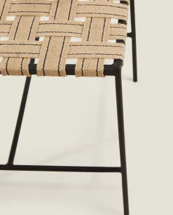 ZARA Home Woven Jute And Metal Chair