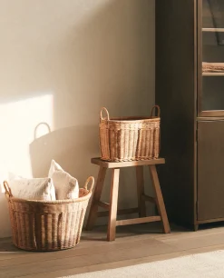ZARA Home Woven Rattan Basket