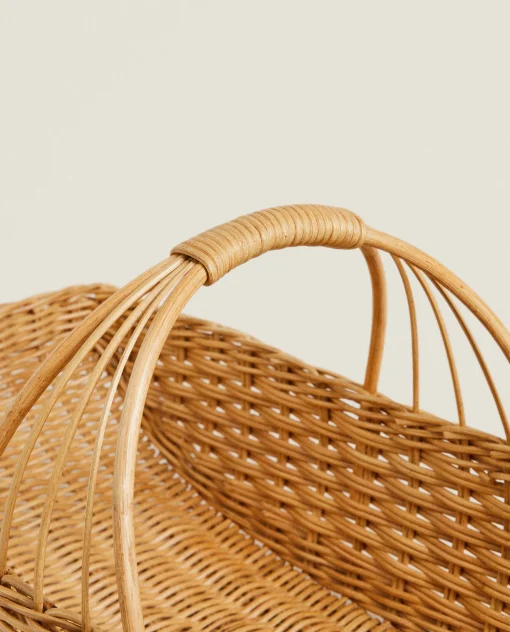 ZARA Home Woven Rattan Hamper