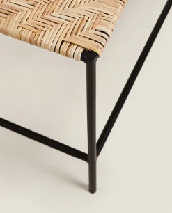 ZARA Home Woven Rattan Metal Chair